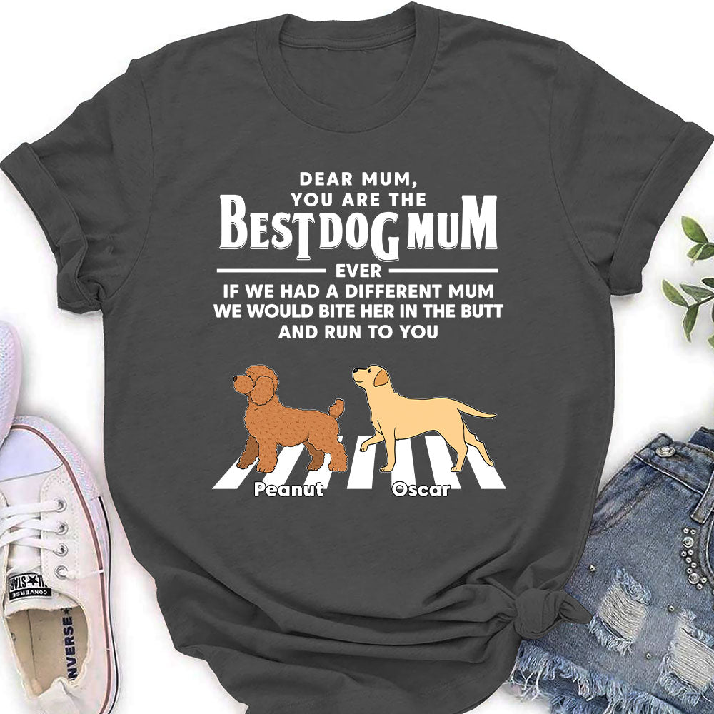 Personalized Custom Women's 'Dogs Run To You' T-shirt - Ideal Gift for Pet Lovers