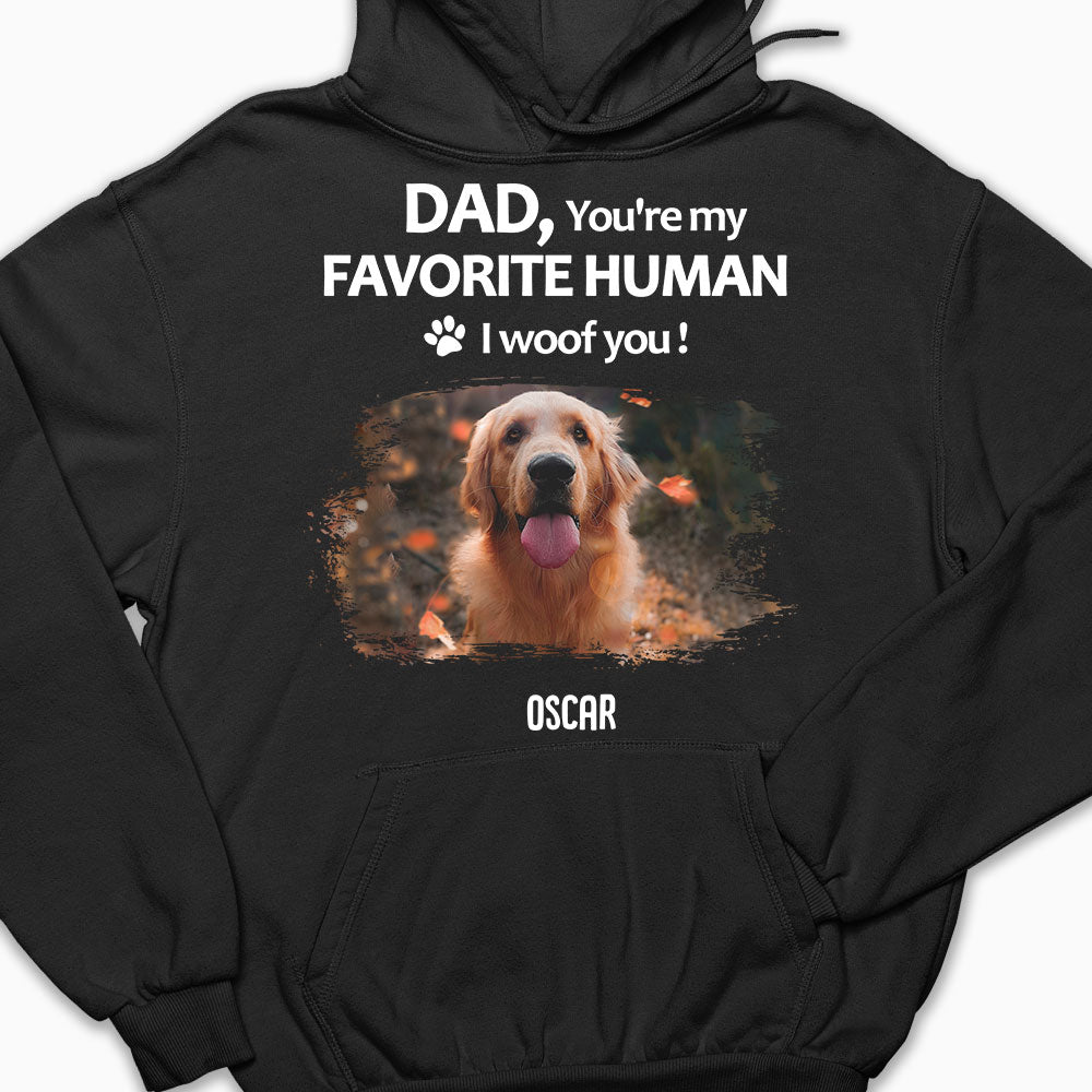Personalized 'To My Favorite Human' Photo Hoodie - Ideal Gift for Pet Lovers