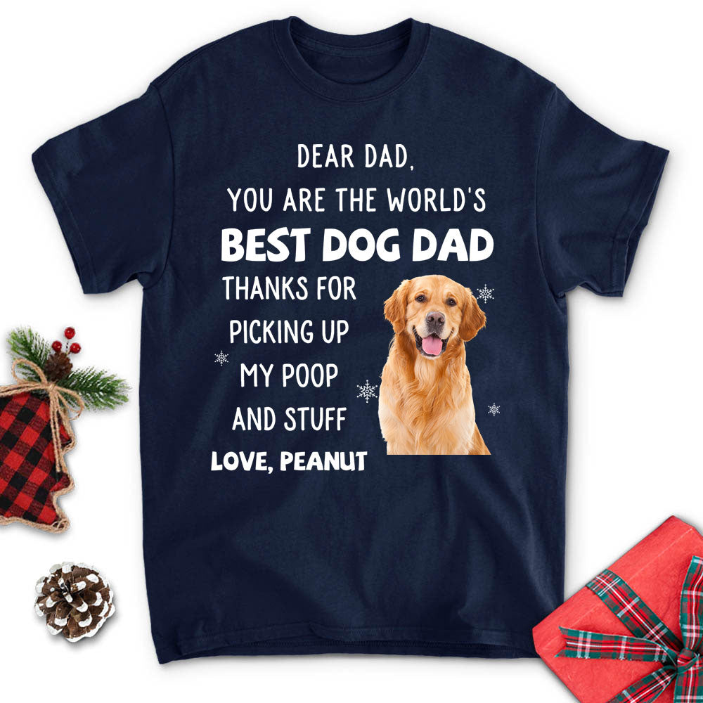 Personalized Thank You Dad/Mom Photo Unisex T-shirt - Ideal Gift for Pet Lovers