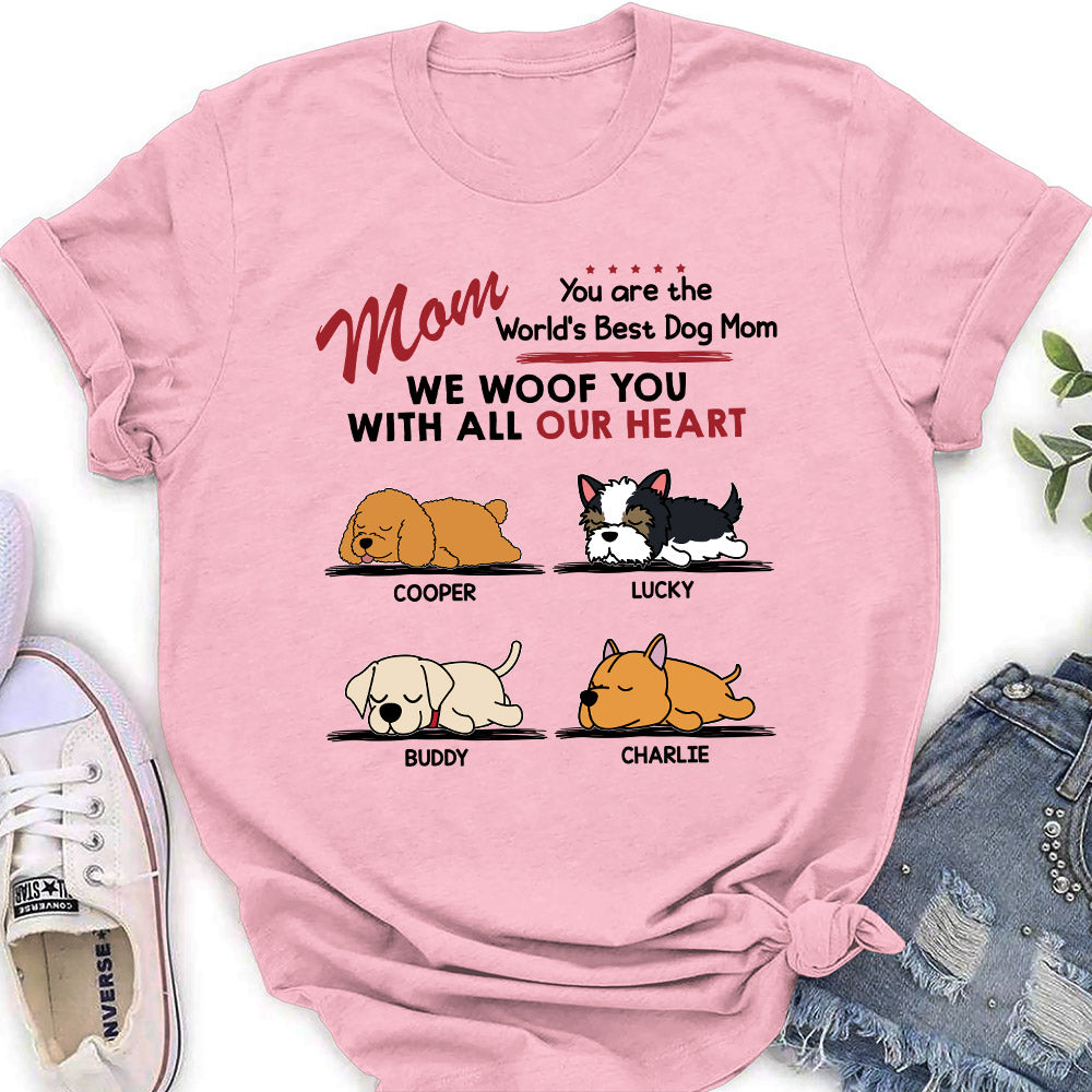 Woof All Heart - Customizable Personalized Women's Pet Lover T-shirt