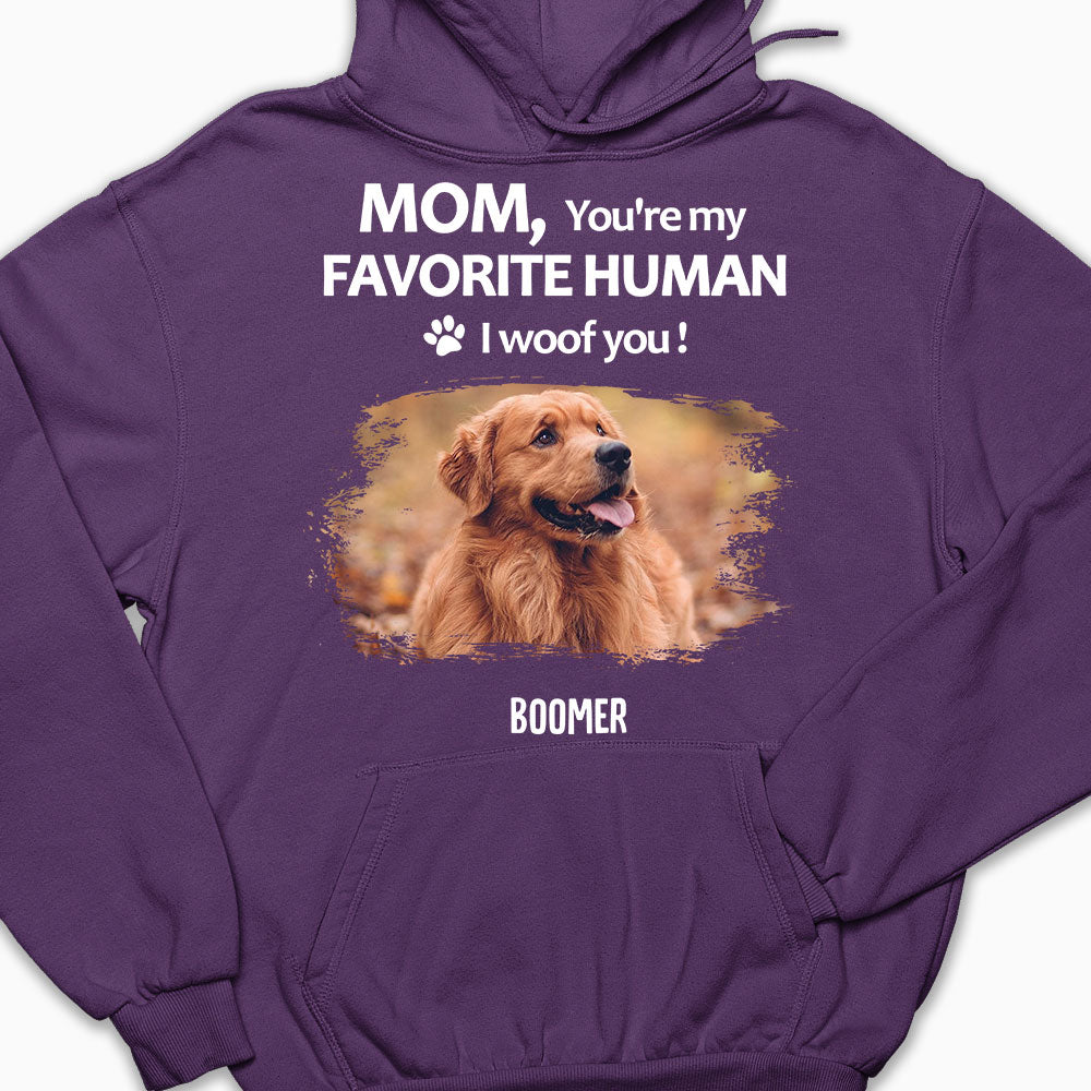 Personalized 'To My Favorite Human' Photo Hoodie - Ideal Gift for Pet Lovers