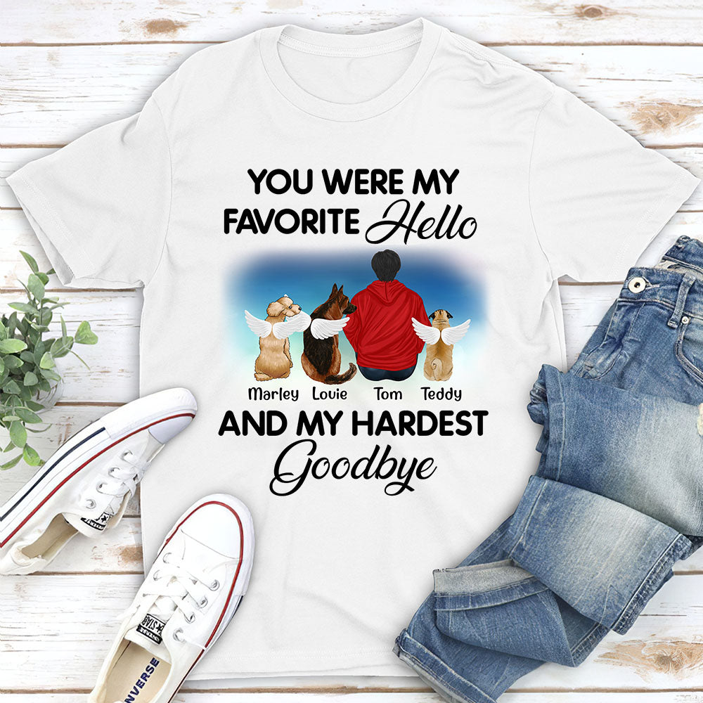 Personalized Memorial Unisex T-shirt: Cherish Memories of Your Furry Friends