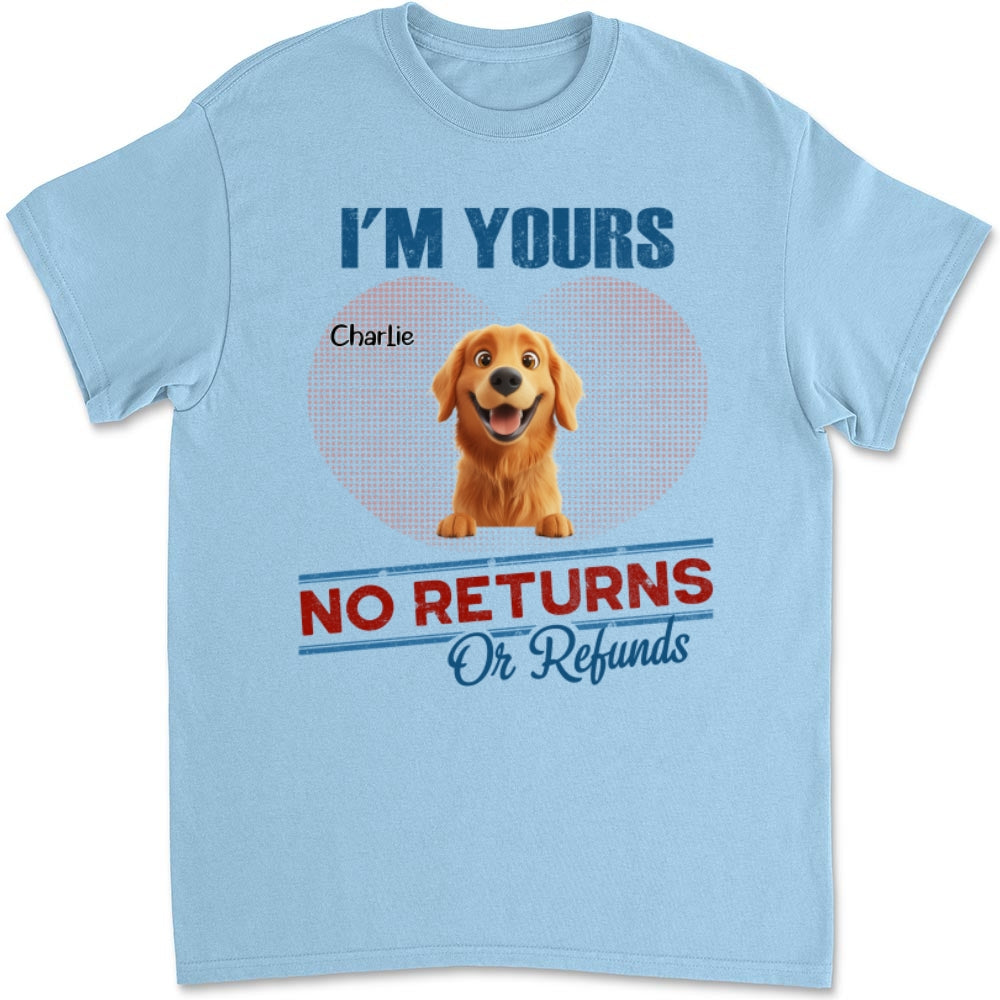 No Returns Or Refunds - Personalized Custom Unisex Kids' T-shirt for Pet Lovers