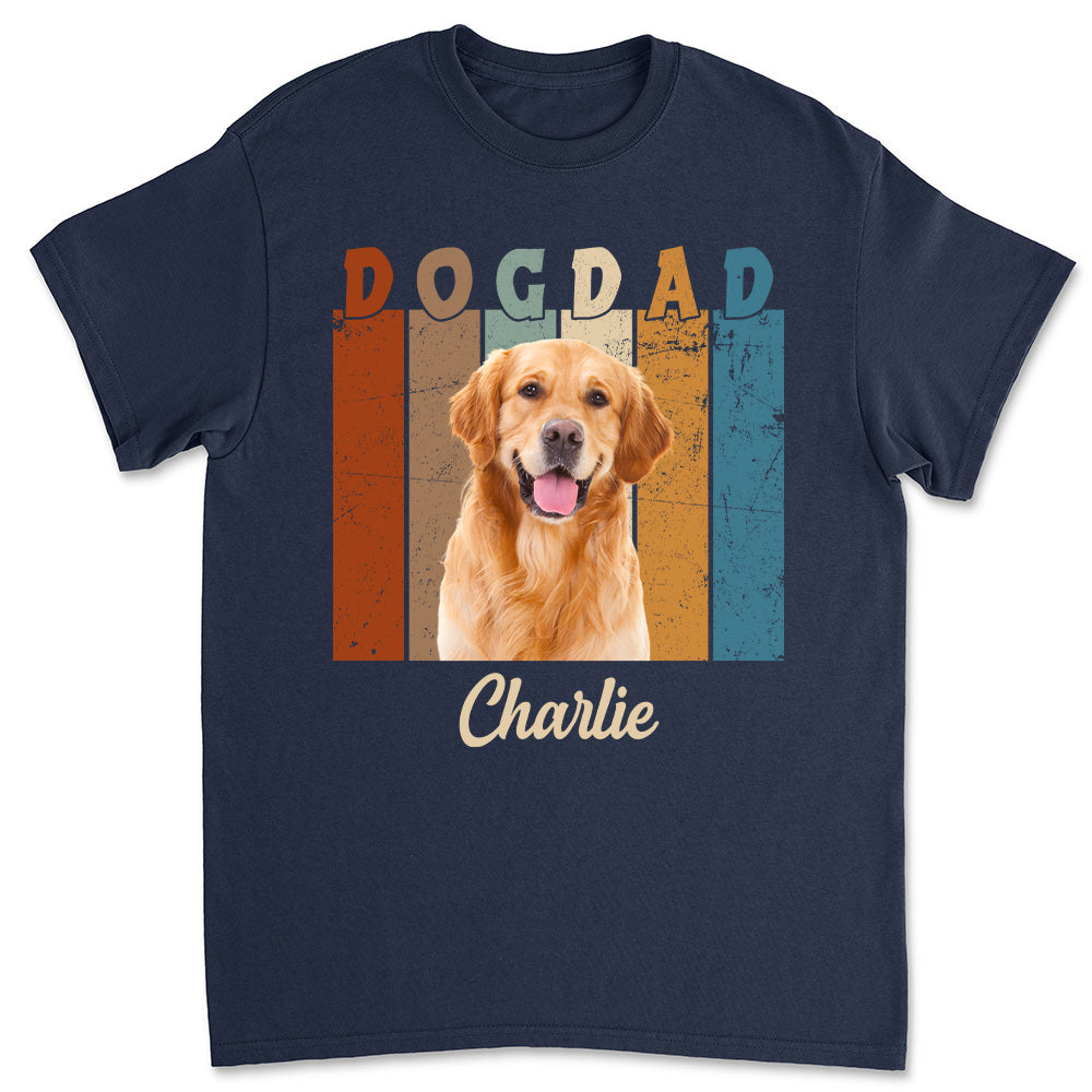 Retro Personalized Custom Unisex Dog Mom/Dad T-shirt - Ideal Gift for Pet Lovers