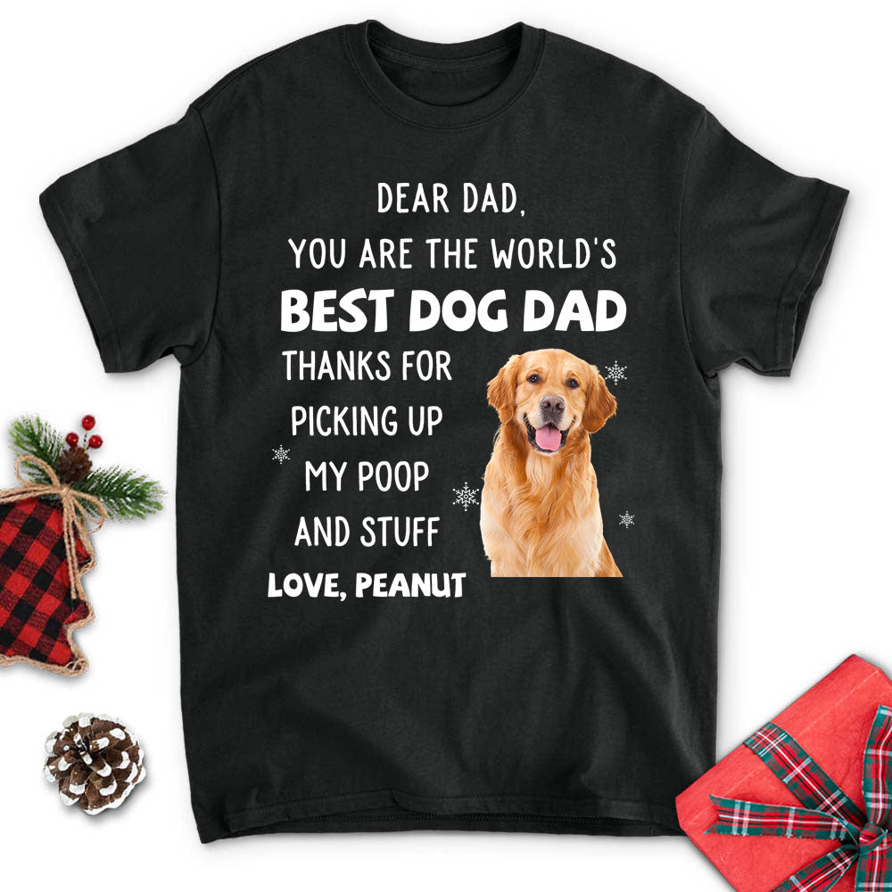 Personalized Thank You Dad/Mom Photo Unisex T-shirt - Ideal Gift for Pet Lovers