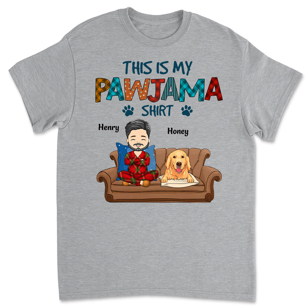 Personalized Unisex Pawjama Sleepshirt - Ideal Gift for Pet Lovers