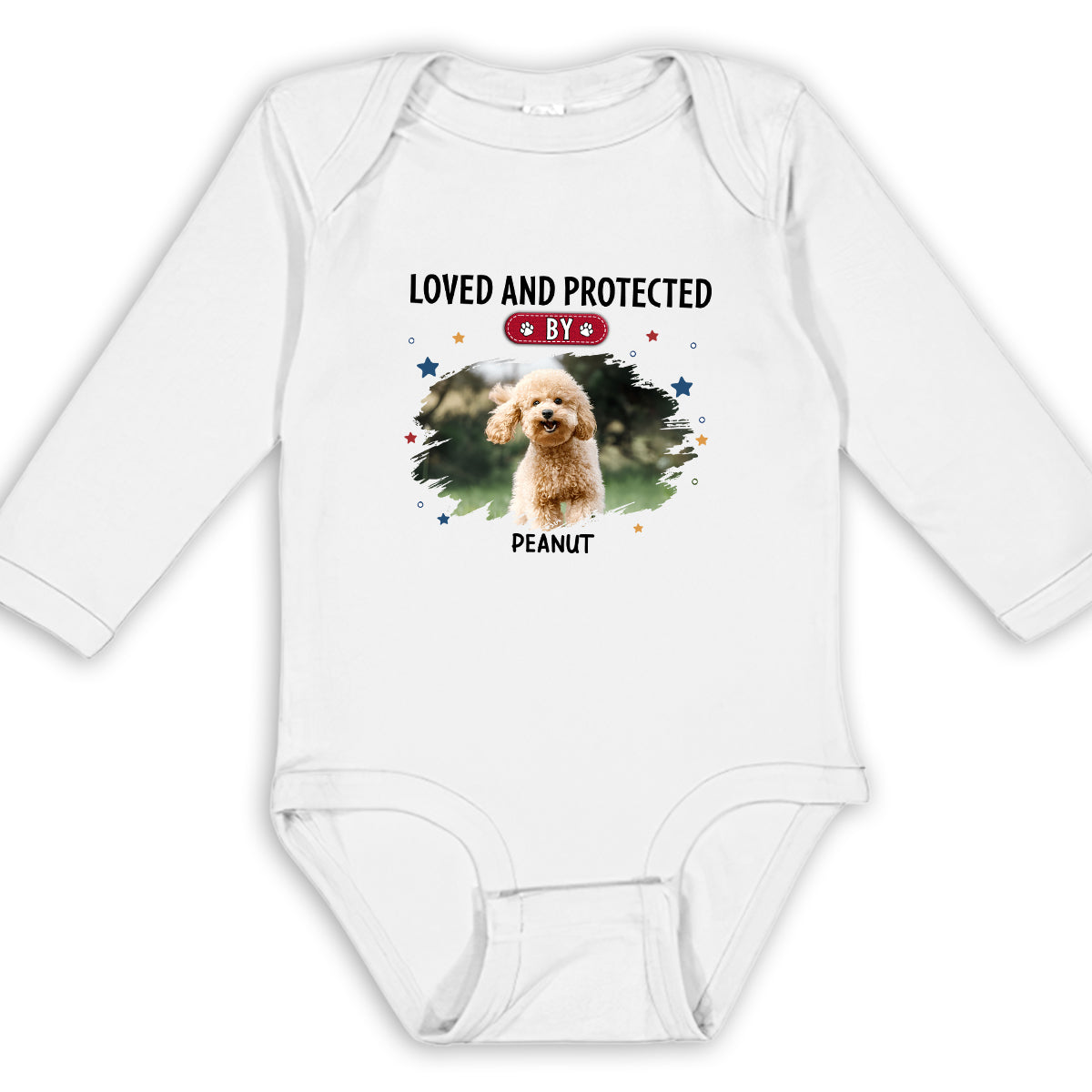 Personalized Custom Long Sleeve Baby Onesie - Show Your Baby's Love and Protection