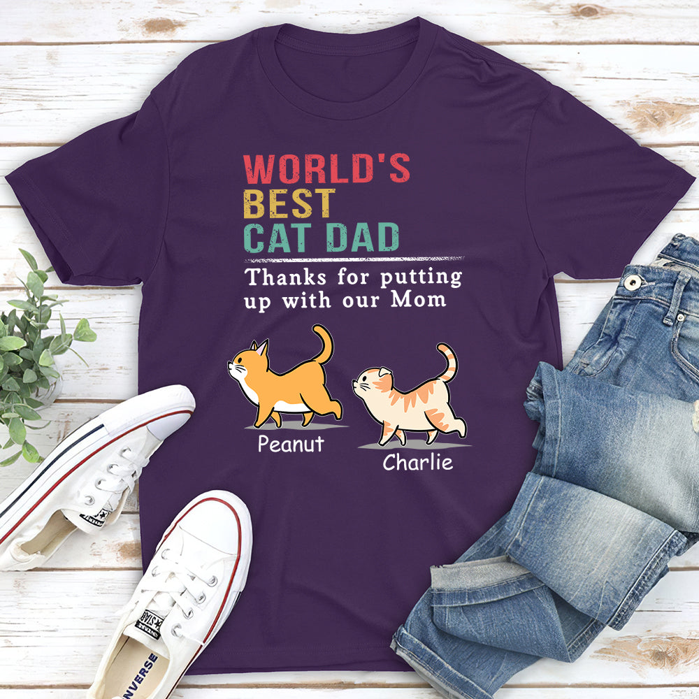 Personalized Custom Unisex Cat Mom T-shirt - A Perfect Gift for Pet Lovers