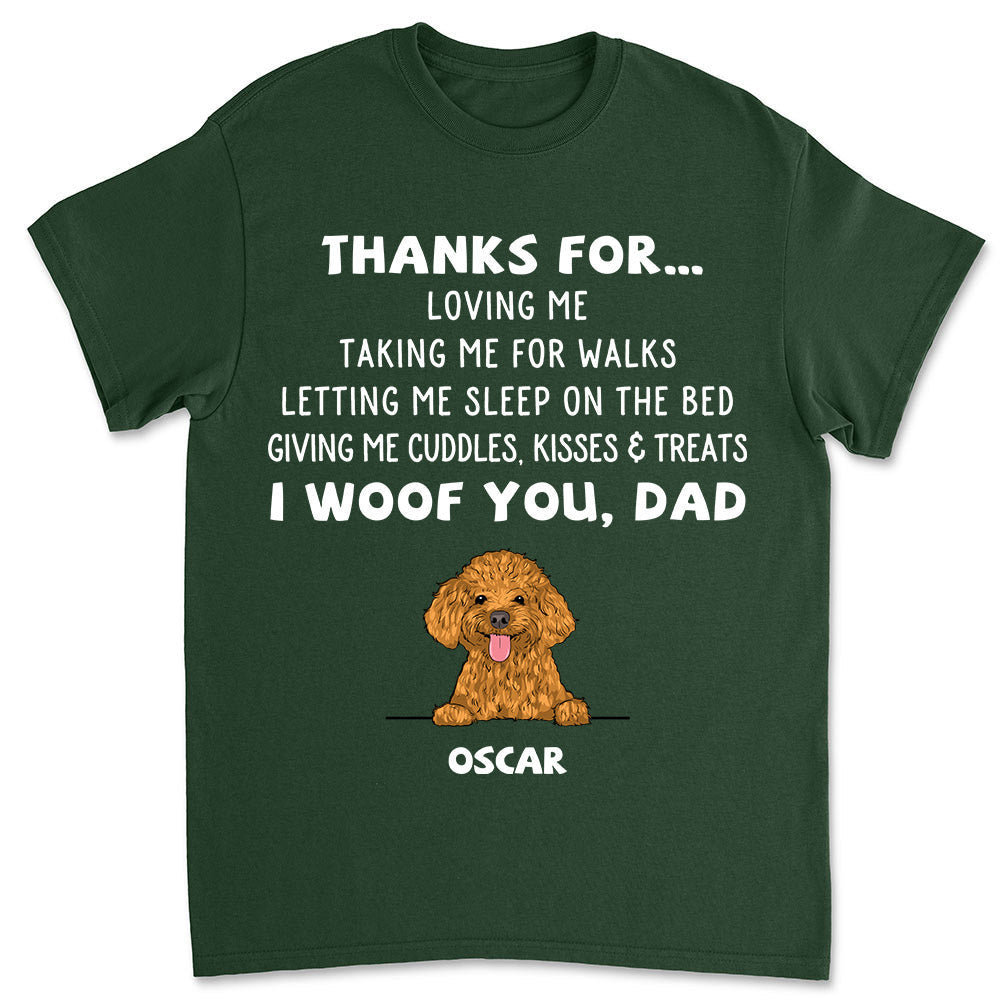 Customizable Unisex Dog Appreciation T-shirt - Personalized for Pet Lovers