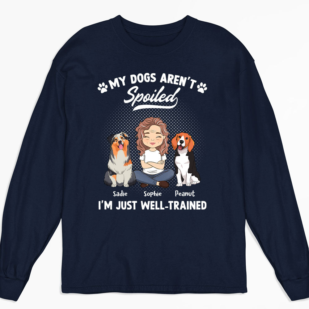 Spoiled Dog - Customizable Personalized Long Sleeve T - shirt for Pet Lovers