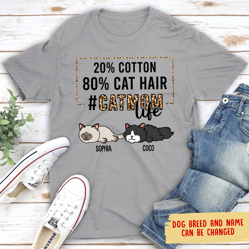 Personalized Unisex Cat Mom Life T-shirt - Ideal Gift for Pet Lovers