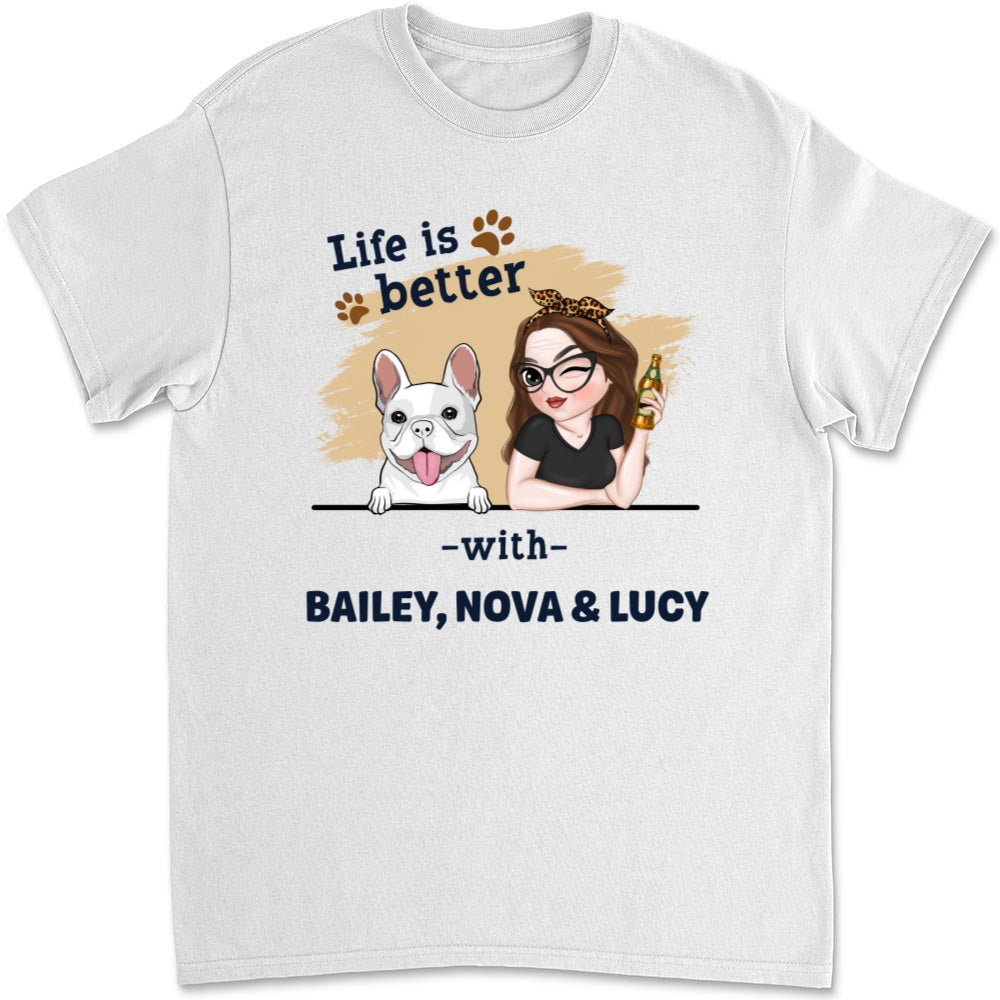 Better Dog Mom - Personalized Unisex Custom T-Shirt for Pet Lovers