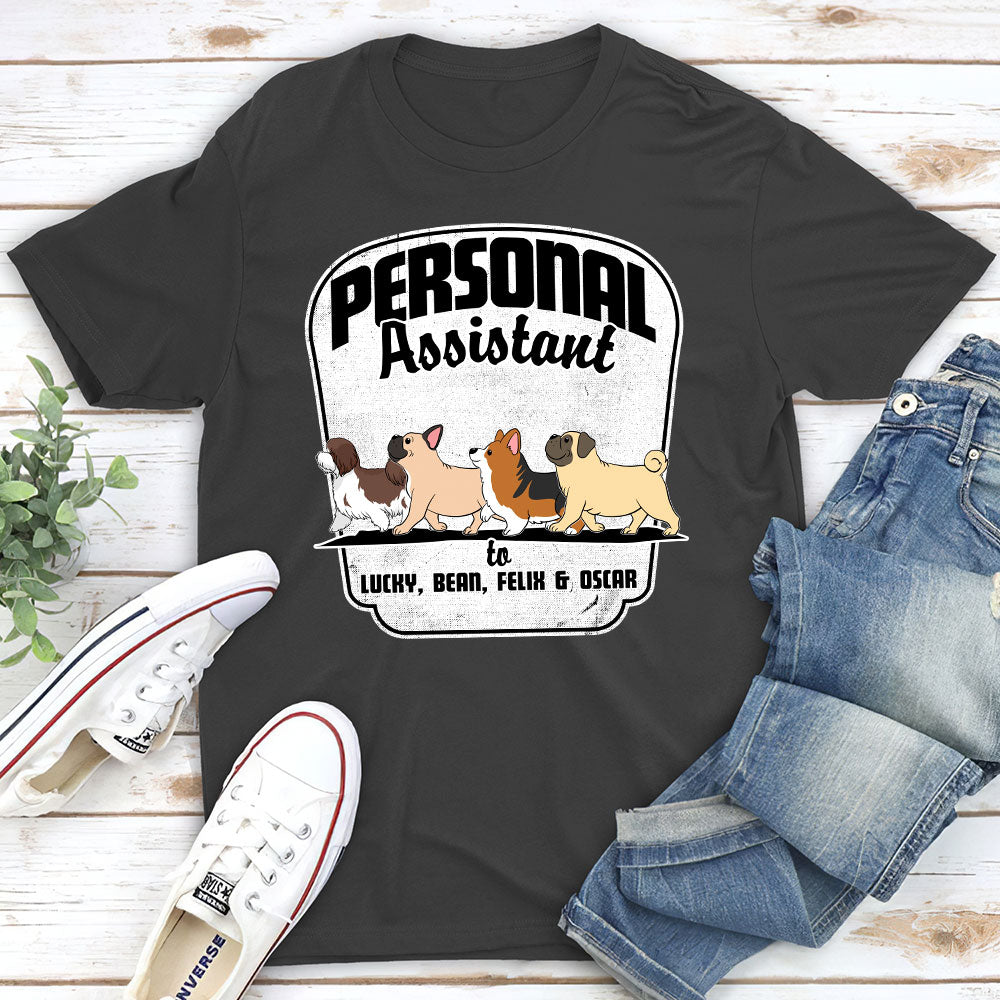 Personalized Unisex Pet Lover's T-shirt - Your Personal Assistant