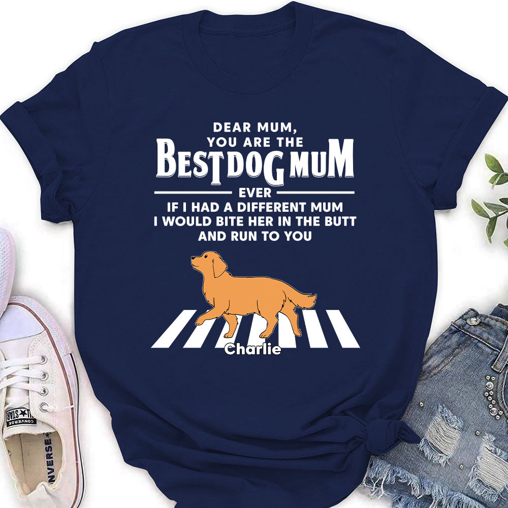 Personalized Custom Women's 'Dogs Run To You' T-shirt - Ideal Gift for Pet Lovers