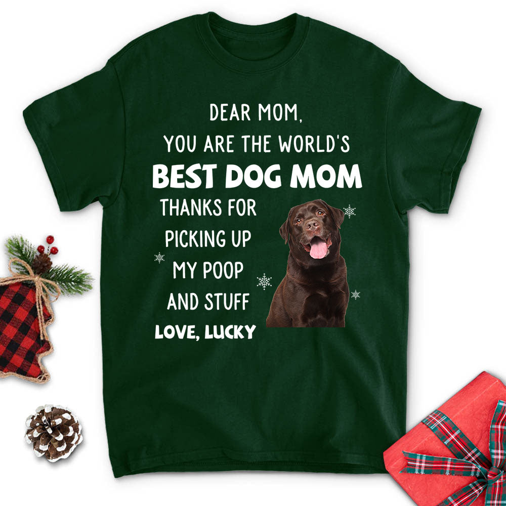 Personalized Thank You Dad/Mom Photo Unisex T-shirt - Ideal Gift for Pet Lovers