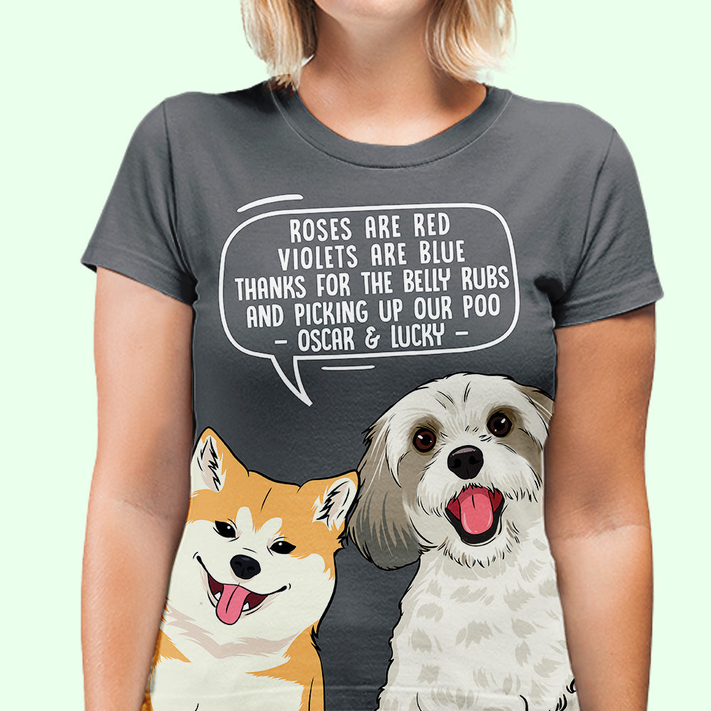 Personalized Custom All-over-print T-shirt - Picking Up My Poo Style