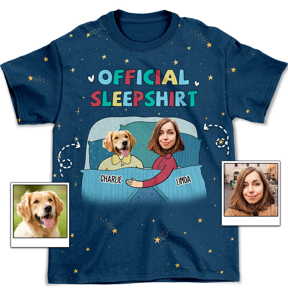Personalized Custom Photo All-over-print Official Sleepshirt - Ideal for Everyday Wear