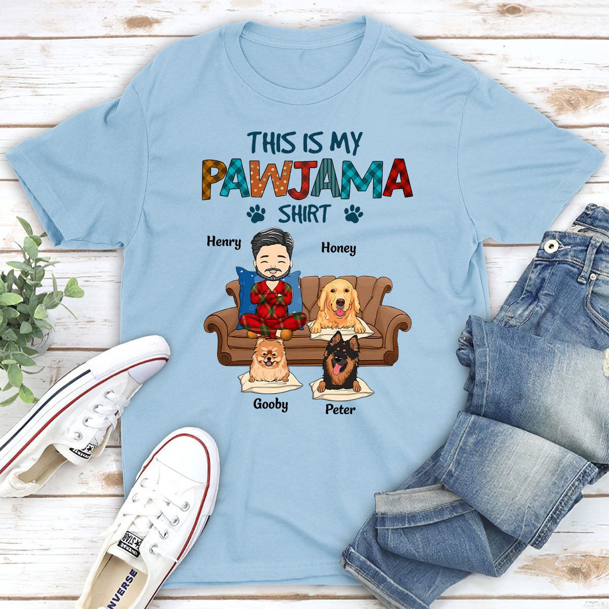 Personalized Unisex Pawjama Sleepshirt - Ideal Gift for Pet Lovers