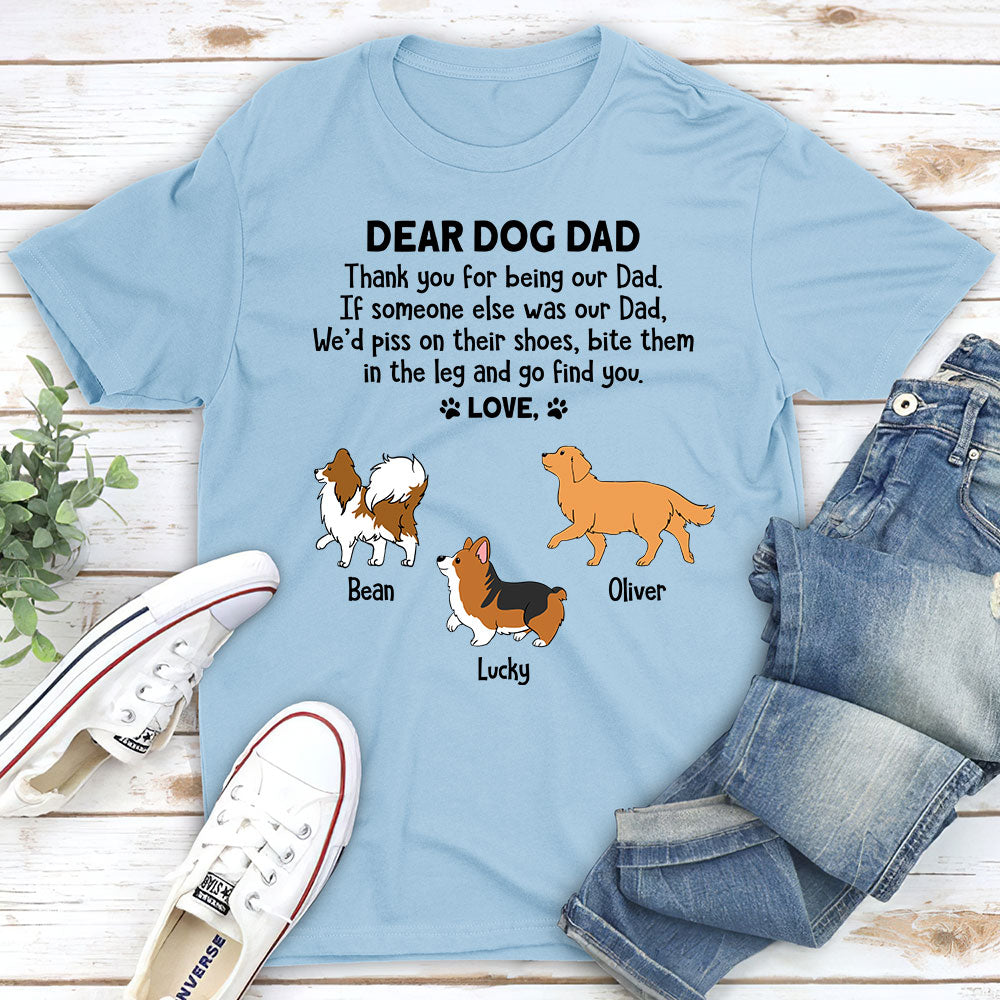 Personalized Custom Unisex T-shirt for Dog Dads and Moms - Ideal Pet Lover Gift