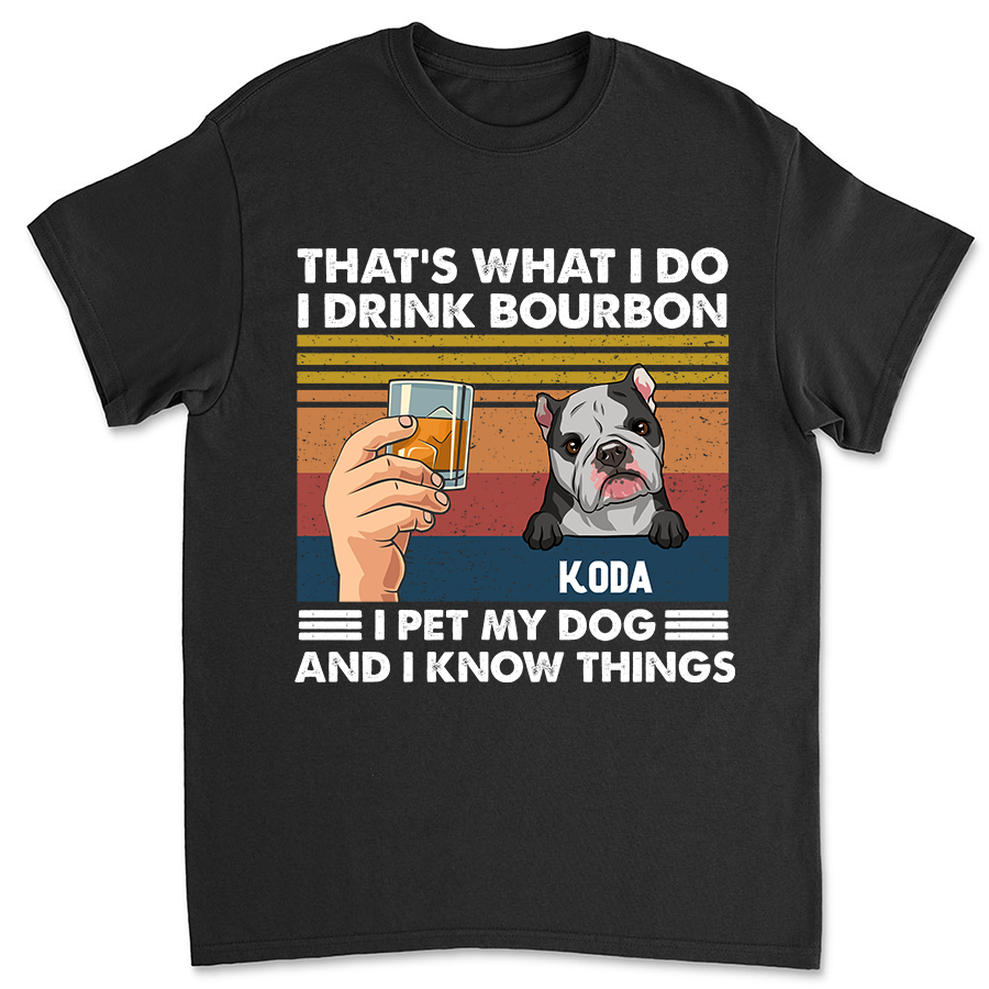 Personalized Unisex Drink and Pet Dog T-shirt - Ideal Gift for Pet Lovers