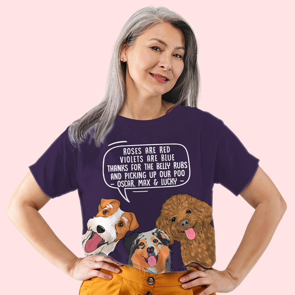 Personalized Custom All-over-print T-shirt - Picking Up My Poo Style