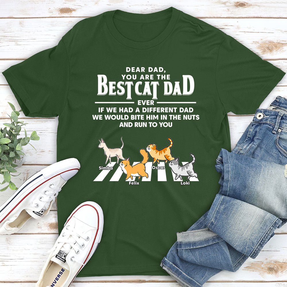 Personalized Unisex 'Cats Run To You' T-shirt - Ideal Gift for Pet Lovers