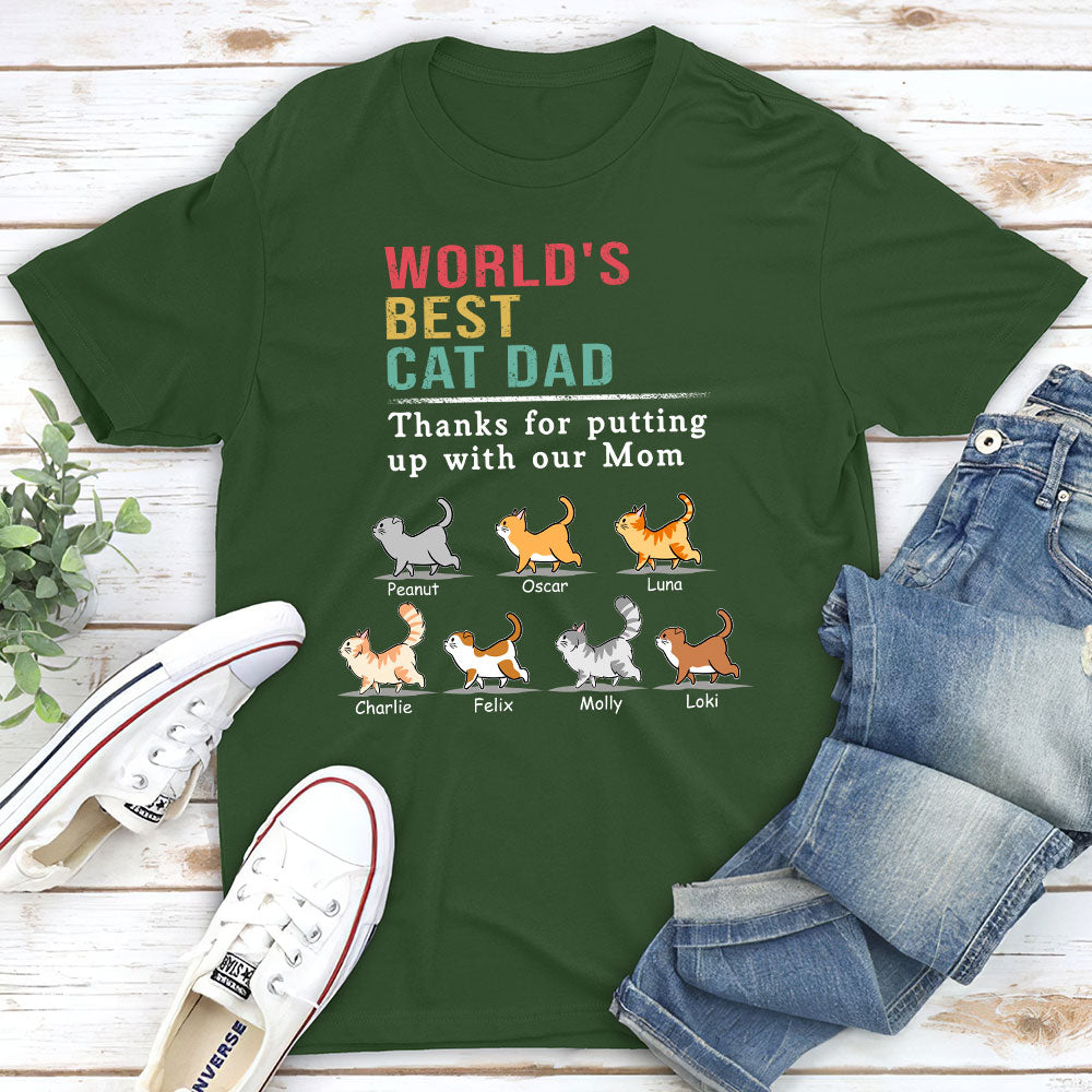 Personalized Custom Unisex Cat Mom T-shirt - A Perfect Gift for Pet Lovers