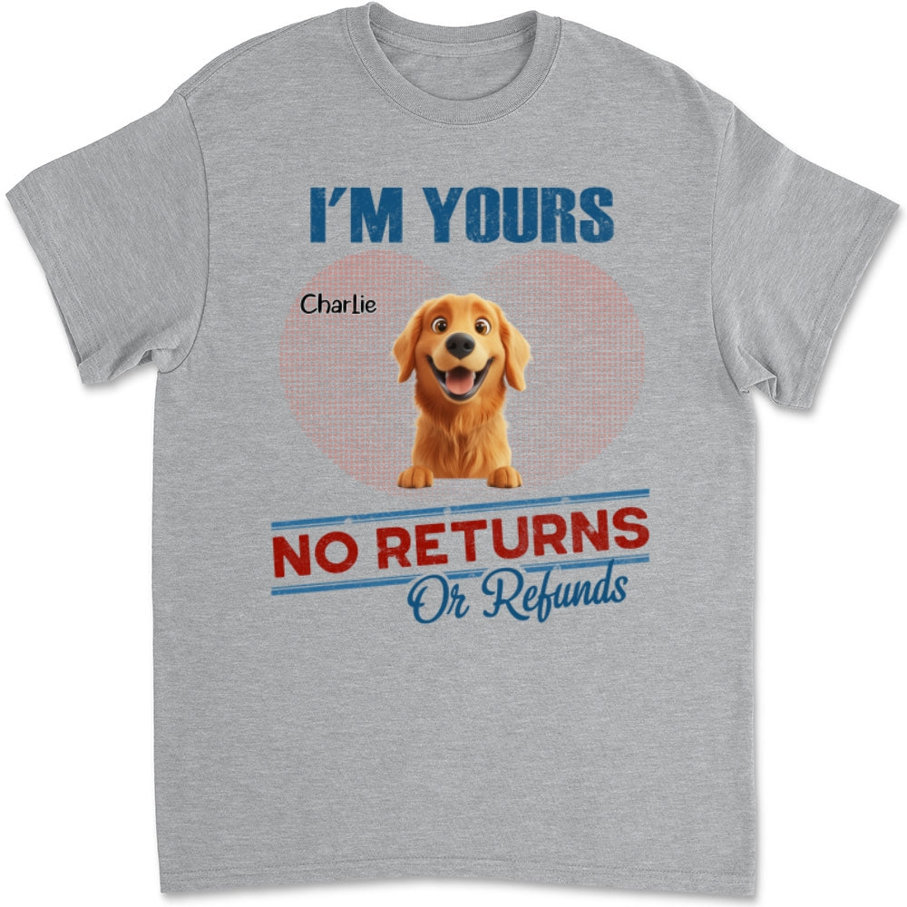 No Returns Or Refunds - Personalized Custom Unisex Kids' T-shirt for Pet Lovers