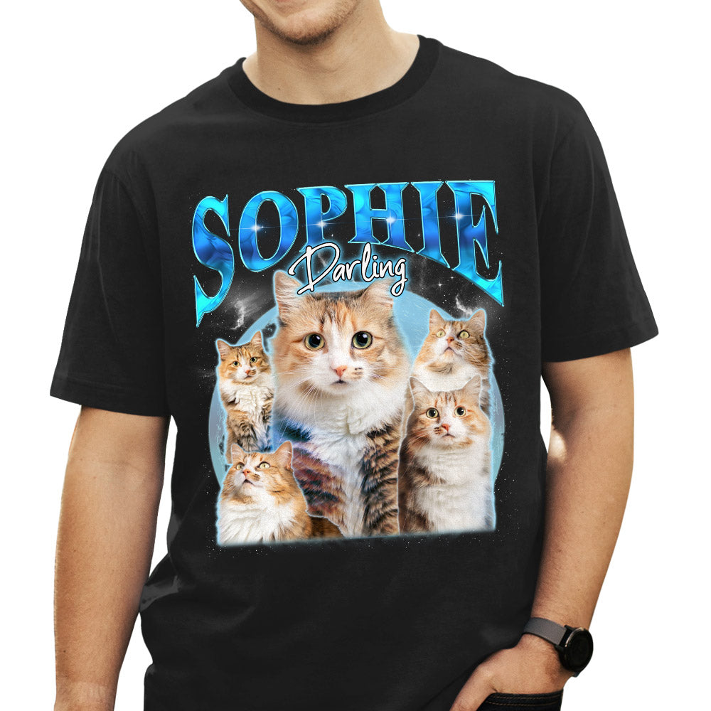 Custom Pet Face Vintage Edition 9 - Premium Personalized T - shirt for Pet Lovers