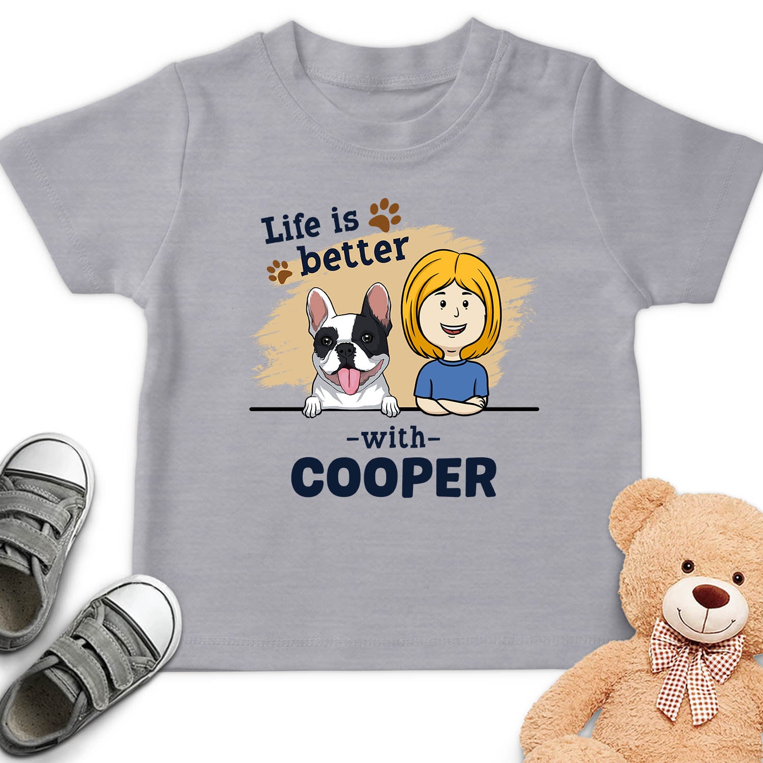 Personalized Custom Youth Dog-themed T-shirt