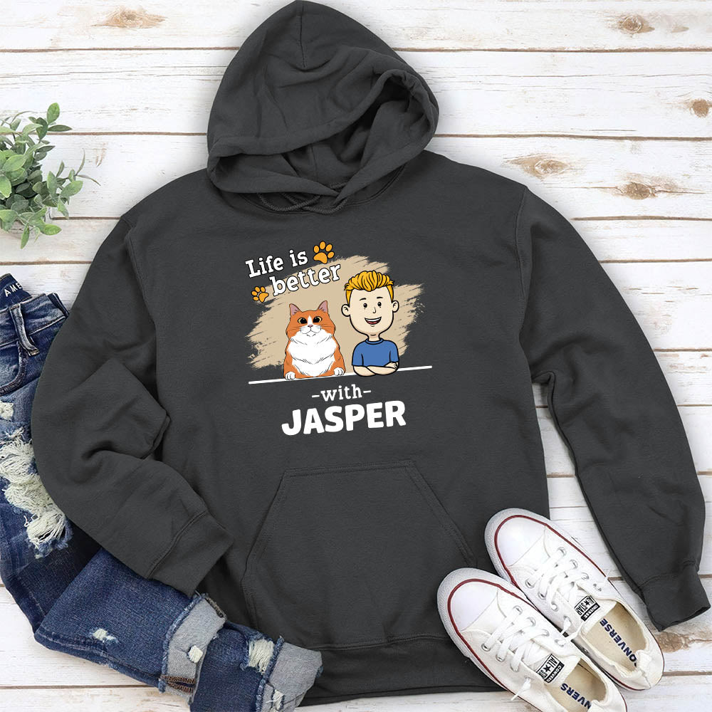 With Pet 2 - Customizable Personalized Hoodie for Pet Lovers