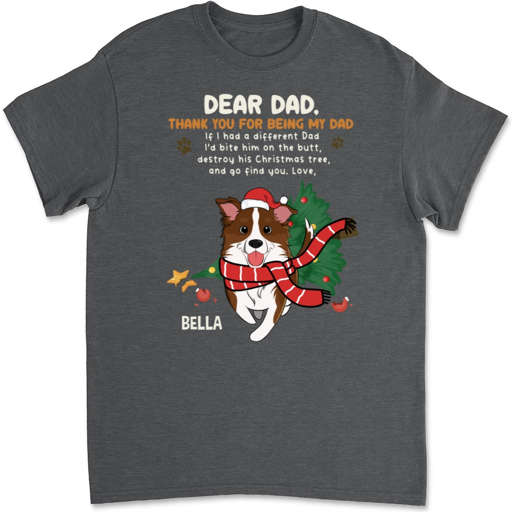 Personalized Custom Unisex Thank You T-shirt for Dad and Mom - Ideal Gift