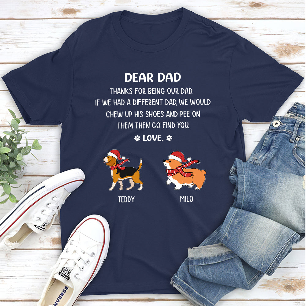 Personalized Unisex Christmas T-shirt for Thanking Parents