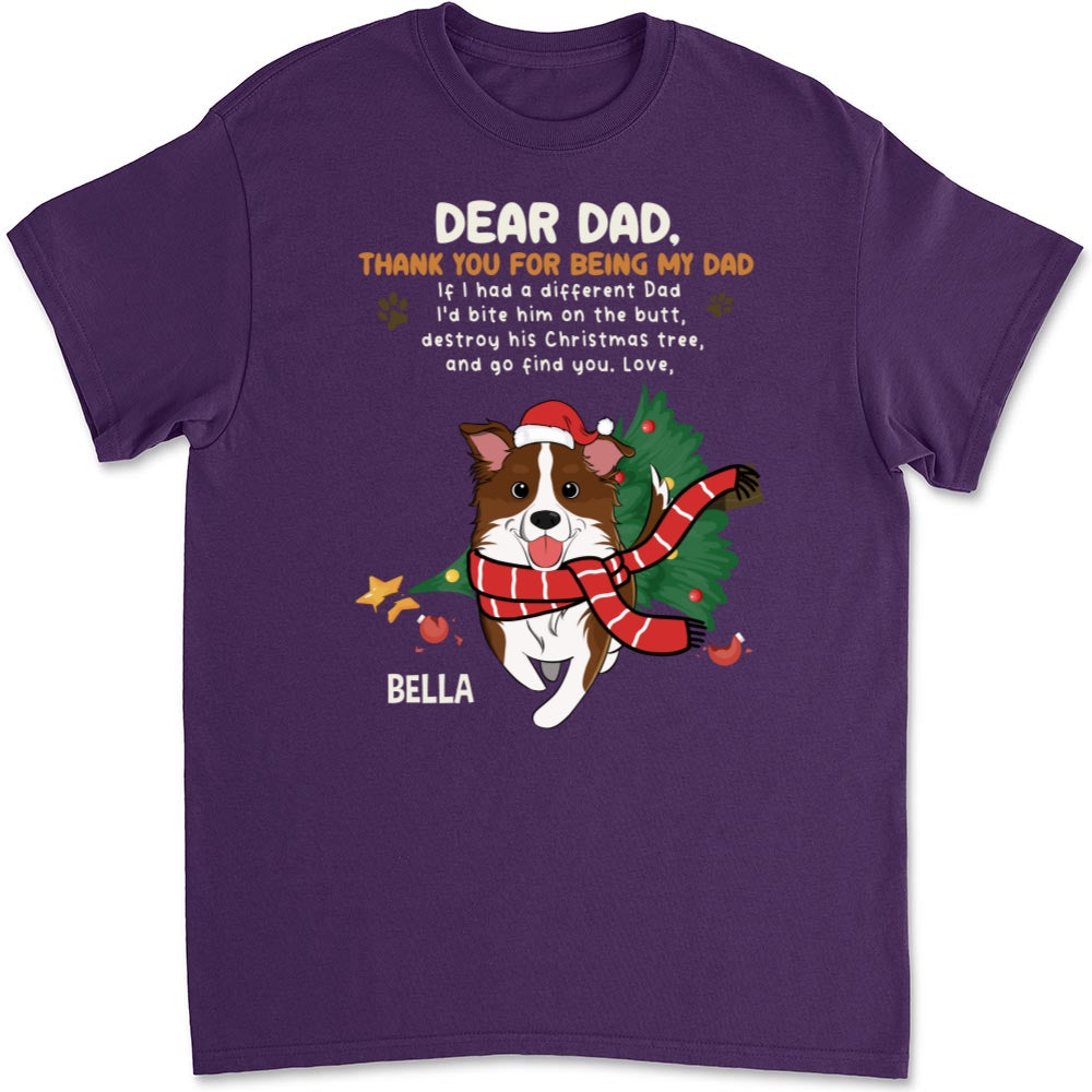Personalized Custom Unisex Thank You T-shirt for Dad and Mom - Ideal Gift