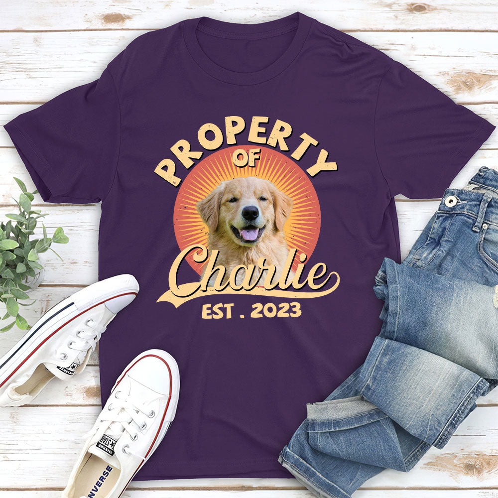 Personalized Custom Unisex 'You Are My Property' Pet Lover T-shirt
