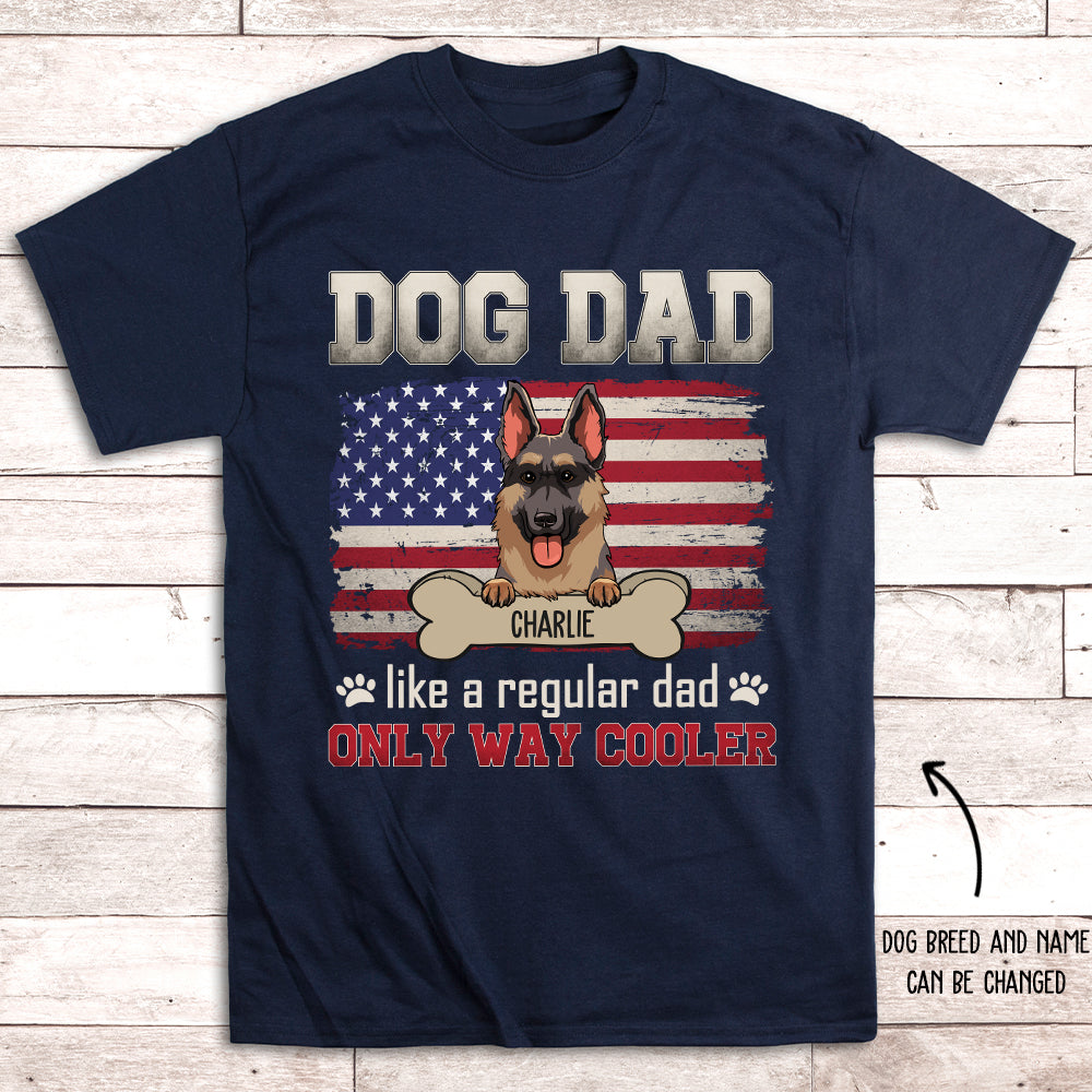 Customizable Dog Dad Cooler Unisex T-shirt - Ideal Gift for Pet Lovers