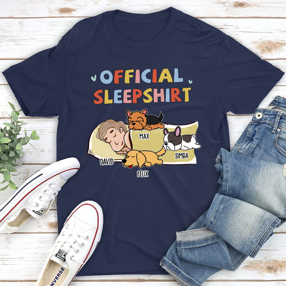 Sleeping Dog Personalized Custom Fluorescent Sleepshirt V2 - Ideal Gift for Pet Lovers