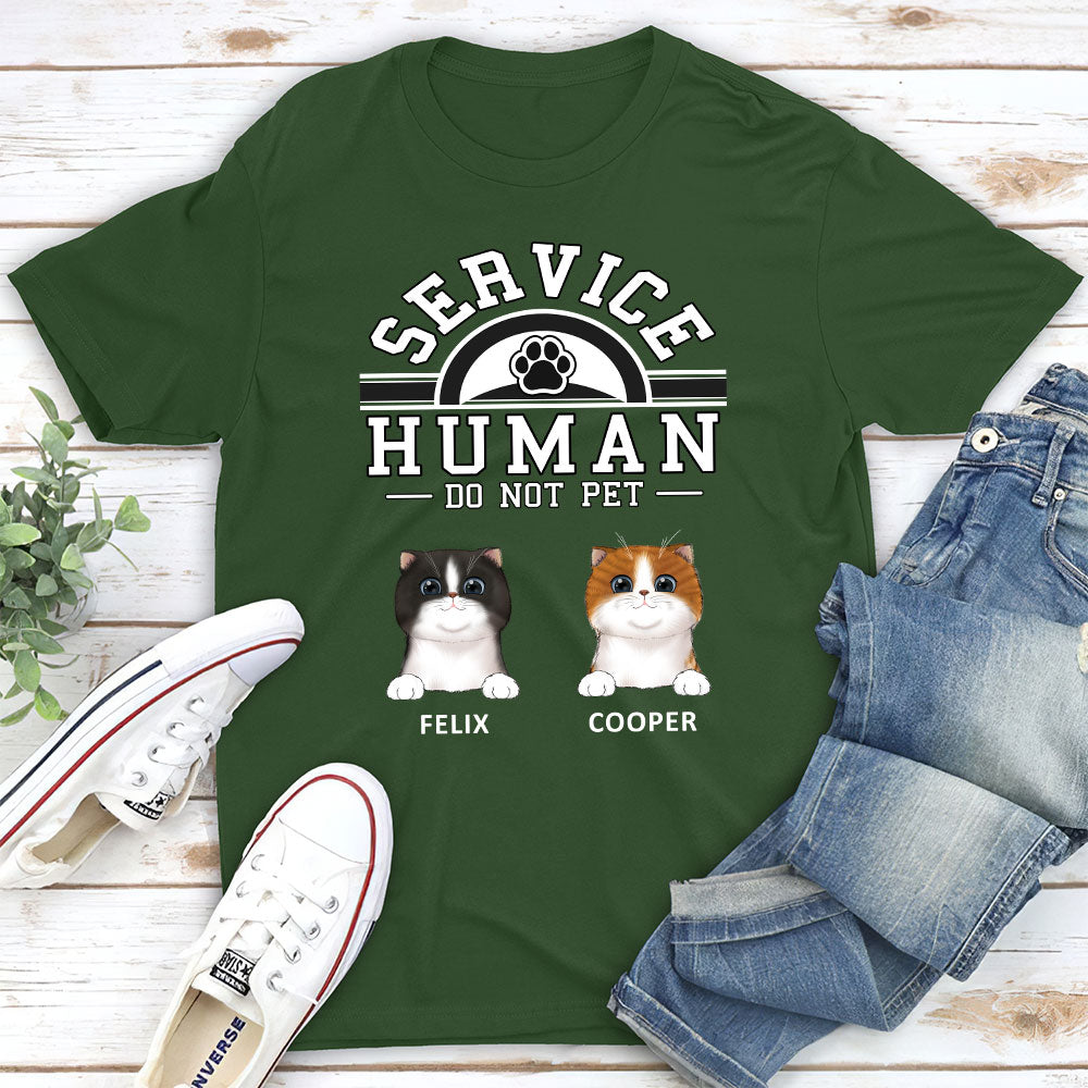 Personalized Custom Pet Service Human Logo Premium T - shirt: Ideal Gift for Pet Lovers