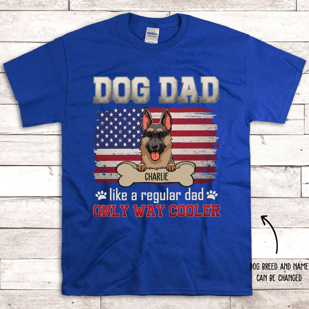 Customizable Dog Dad Cooler Unisex T-shirt - Ideal Gift for Pet Lovers