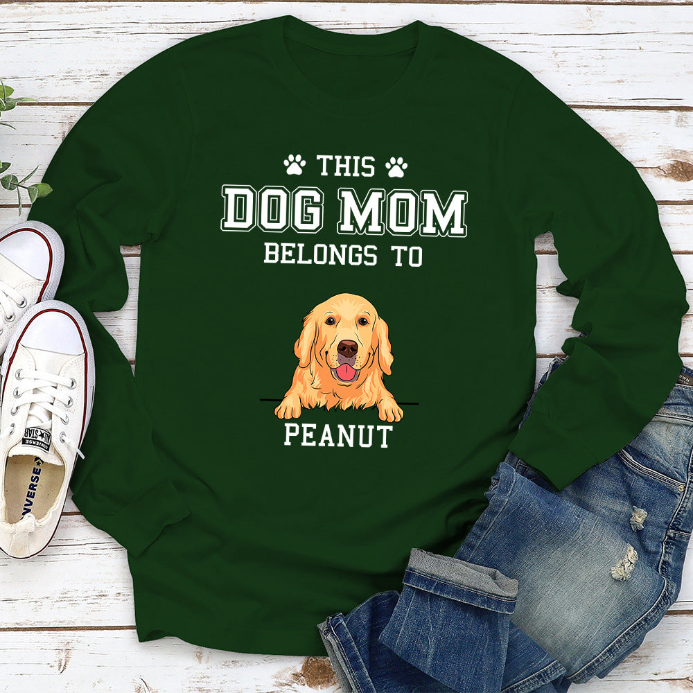 Customizable Long Sleeve Dog Dad/Mom Personalized T-shirt - Ideal Gift