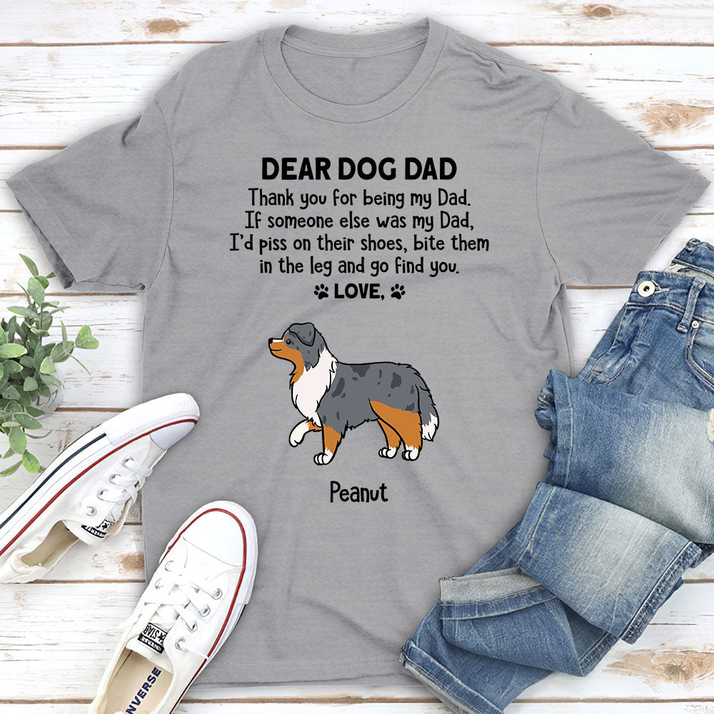Personalized Custom Unisex T-shirt for Dog Dads and Moms - Ideal Pet Lover Gift
