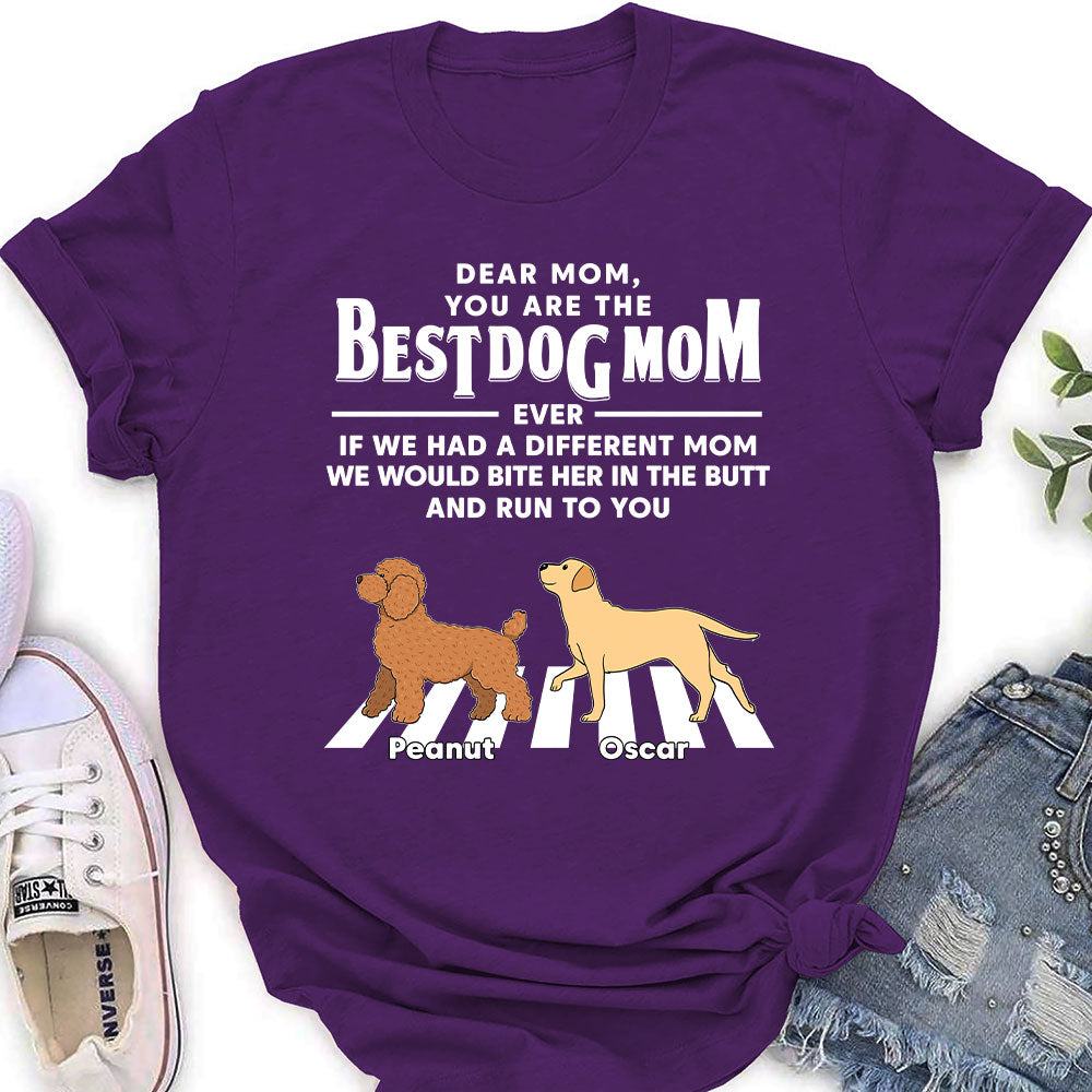 Personalized Custom Women's 'Dogs Run To You' T-shirt - Ideal Gift for Pet Lovers